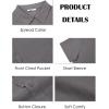 image:imageRuncati Mens Button Down Linen Shirt Short Sleeve Casual Vacation Shirts Summer Beach Wedding Tops with PocketGray