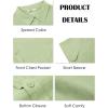 image:imageRuncati Mens Button Down Linen Shirt Short Sleeve Casual Vacation Shirts Summer Beach Wedding Tops with PocketMint