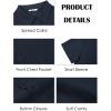 image:imageRuncati Mens Button Down Linen Shirt Short Sleeve Casual Vacation Shirts Summer Beach Wedding Tops with PocketNavy