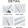 image:imageRuncati Mens Button Down Shirts Casual Short Sleeve Linen Shirt Summer Beach Wedding Tops with PocketWhite