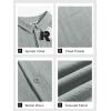 image:imageRuncati Mens Button Down Shirts Casual Short Sleeve Shirt Textured Linen Summer Beach Tops with PocketGrey
