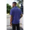 image:imageRuncati Mens Button Down Shirts Short Sleeve Wrinkle Free Dress Shirts Business Casual Polka Dot Print Shirt with PocketNavy