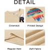 image:imageRuncati Mens Short Sleeve TShirts Graphic Crewneck Casual Printed Tee Summer Beach Hawaiian Vintage ShirtsApricot