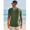 image:imageRuncati Mens Short Sleeve TShirts Graphic Crewneck Casual Printed Tee Summer Beach Hawaiian Vintage ShirtsArmy Green
