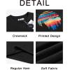 image:imageRuncati Mens Short Sleeve TShirts Graphic Crewneck Casual Printed Tee Summer Beach Hawaiian Vintage ShirtsBlack