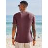 image:imageRuncati Mens Short Sleeve TShirts Graphic Crewneck Casual Printed Tee Summer Beach Hawaiian Vintage ShirtsBurgundy