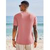 image:imageRuncati Mens Short Sleeve TShirts Graphic Crewneck Casual Printed Tee Summer Beach Hawaiian Vintage ShirtsDark Pink