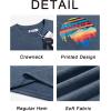 image:imageRuncati Mens Short Sleeve TShirts Graphic Crewneck Casual Printed Tee Summer Beach Hawaiian Vintage ShirtsNavy