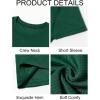 image:imageRuncati Mens Casual TShirts Short Sleeve Crewneck Summer Stretchy Shirt Textured Jacquard TopsDark Green