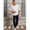 image:imageRuncati Mens Casual TShirts Short Sleeve Lightweight Oversized Summer Cotton Tee Beach Crew Neck TopsWhite