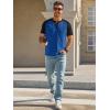 image:imageRuncati Mens Henley Shirts Raglan Short Sleeve Casual Baseball Tees Summer Classic Color Block Workout T ShirtsNavy