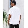 image:imageRuncati Mens Linen Cuban Guayabera Shirts Button Down Short Sleeve Shirt Cotton Hippie Summer Beach Vacation ShirtsWhite