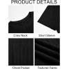 image:imageRuncati Mens Short Sleeve TShirts Casual Knit Texture Crewneck Pocket Tee Tops Loose Fit Summer ShirtBlack