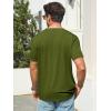 image:imageRuncati Mens TShirts Short Sleeve V Neck Casual Classic Shirt Summer Stretchy Regular Fit Lightweight TeesArmy Green