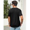 image:imageRuncati Mens TShirts Short Sleeve V Neck Casual Classic Shirt Summer Stretchy Regular Fit Lightweight TeesBlack