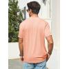 image:imageRuncati Mens TShirts Short Sleeve V Neck Casual Classic Shirt Summer Stretchy Regular Fit Lightweight TeesPink
