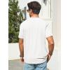 image:imageRuncati Mens TShirts Short Sleeve V Neck Casual Classic Shirt Summer Stretchy Regular Fit Lightweight TeesWhite