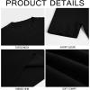 image:imageMens Casual Slim Fit Basic Tops Short Sleeve Shirt Turtleneck T Shirts Rib Knitted Stretch Pullover Sweater01 Black