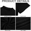 image:imageMens Mock Turtleneck T Shirts Short Sleeve Cotton Basic Undershirt Relaxed Fit Lightweight Solid Pullover TopsBlack