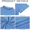 image:imageMens Mock Turtleneck T Shirts Short Sleeve Cotton Basic Undershirt Relaxed Fit Lightweight Solid Pullover TopsBlue
