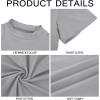 image:imageMens Mock Turtleneck T Shirts Short Sleeve Cotton Basic Undershirt Relaxed Fit Lightweight Solid Pullover TopsGray