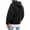 image:imageRuncati Mens Fuzzy Sherpa Pullover Hoodie Sweatshirts Long Sleeve Sport Front Pocket Military Fall Outwear Winter Hooded01 Black
