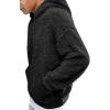 image:imageRuncati Mens Fuzzy Sherpa Pullover Hoodie Sweatshirts Long Sleeve Sport Front Pocket Military Fall Outwear Winter Hooded01 Black