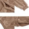 image:imageRuncati Mens Fuzzy Sherpa Pullover Hoodie Sweatshirts Long Sleeve Sport Front Pocket Military Fall Outwear Winter Hooded01 Brown