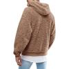 image:imageRuncati Mens Fuzzy Sherpa Pullover Hoodie Sweatshirts Long Sleeve Sport Front Pocket Military Fall Outwear Winter Hooded01 Brown