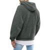 image:imageRuncati Mens Fuzzy Sherpa Pullover Hoodie Sweatshirts Long Sleeve Sport Front Pocket Military Fall Outwear Winter Hooded01 Dark Green