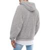 image:imageRuncati Mens Fuzzy Sherpa Pullover Hoodie Sweatshirts Long Sleeve Sport Front Pocket Military Fall Outwear Winter Hooded01 Light Gray