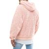 image:imageRuncati Mens Fuzzy Sherpa Pullover Hoodie Sweatshirts Long Sleeve Sport Front Pocket Military Fall Outwear Winter Hooded01 Pink