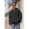 image:imageRuncati Mens Fuzzy Sherpa Pullover Hoodie Sweatshirts Long Sleeve Sport Front Pocket Military Fall Outwear Winter Hooded02 Black