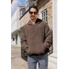 image:imageRuncati Mens Fuzzy Sherpa Pullover Hoodie Sweatshirts Long Sleeve Sport Front Pocket Military Fall Outwear Winter Hooded02 Brown