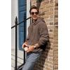 image:imageRuncati Mens Fuzzy Sherpa Pullover Hoodie Sweatshirts Long Sleeve Sport Front Pocket Military Fall Outwear Winter Hooded02 Brown