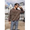 image:imageRuncati Mens Fuzzy Sherpa Pullover Hoodie Sweatshirts Long Sleeve Sport Front Pocket Military Fall Outwear Winter Hooded02 Brown