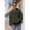 image:imageRuncati Mens Fuzzy Sherpa Pullover Hoodie Sweatshirts Long Sleeve Sport Front Pocket Military Fall Outwear Winter Hooded02 Green