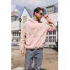 image:imageRuncati Mens Fuzzy Sherpa Pullover Hoodie Sweatshirts Long Sleeve Sport Front Pocket Military Fall Outwear Winter Hooded02 Pink