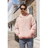 image:imageRuncati Mens Fuzzy Sherpa Pullover Hoodie Sweatshirts Long Sleeve Sport Front Pocket Military Fall Outwear Winter Hooded02 Pink