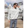 image:imageRuncati Mens Fuzzy Sherpa Pullover Hoodie Sweatshirts Long Sleeve Sport Front Pocket Military Fall Outwear Winter Hooded02 White