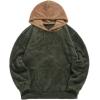 image:imageRuncati Mens Fuzzy Sherpa Pullover Hoodie Sweatshirts Long Sleeve Sport Front Pocket Military Fall Outwear Winter Hooded03 Army Green