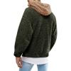 image:imageRuncati Mens Fuzzy Sherpa Pullover Hoodie Sweatshirts Long Sleeve Sport Front Pocket Military Fall Outwear Winter Hooded03 Army Green
