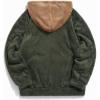 image:imageRuncati Mens Fuzzy Sherpa Pullover Hoodie Sweatshirts Long Sleeve Sport Front Pocket Military Fall Outwear Winter Hooded03 Army Green