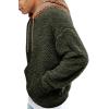 image:imageRuncati Mens Fuzzy Sherpa Pullover Hoodie Sweatshirts Long Sleeve Sport Front Pocket Military Fall Outwear Winter Hooded03 Army Green