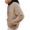 image:imageRuncati Mens Fuzzy Sherpa Pullover Hoodie Sweatshirts Long Sleeve Sport Front Pocket Military Fall Outwear Winter Hooded03 Beige