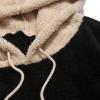 image:imageRuncati Mens Fuzzy Sherpa Pullover Hoodie Sweatshirts Long Sleeve Sport Front Pocket Military Fall Outwear Winter Hooded03 Black