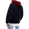 image:imageRuncati Mens Fuzzy Sherpa Pullover Hoodie Sweatshirts Long Sleeve Sport Front Pocket Military Fall Outwear Winter Hooded03 Navy