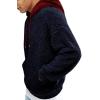 image:imageRuncati Mens Fuzzy Sherpa Pullover Hoodie Sweatshirts Long Sleeve Sport Front Pocket Military Fall Outwear Winter Hooded03 Navy