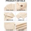 image:imageRuncati Mens Shawl Collar Cardigan Sweater Cable Knit Button Down Winter Chunky Sweaters with PocketsBeige
