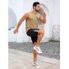 image:imageRuncati Mens Sleeveless Tank Tops Workout Cut Off Shirt Muscle Athletic Gym Summer Beach T ShirtsLight Khaki